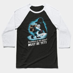 Mystical Trek - Yeti's Winter Wanderlust Baseball T-Shirt